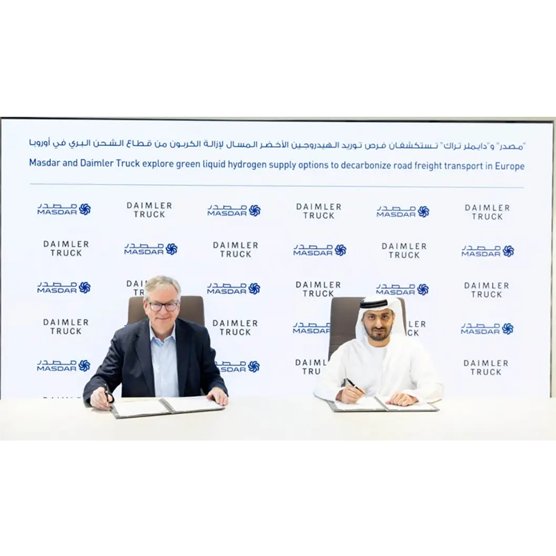 Daimler Trucks, en partenariat avec Masdar, prévoit d'exporter l'hydrogène liquide vert vers l'Europe