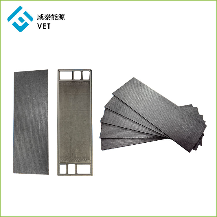 Plaque bipolaire en graphite composite pressée par moule