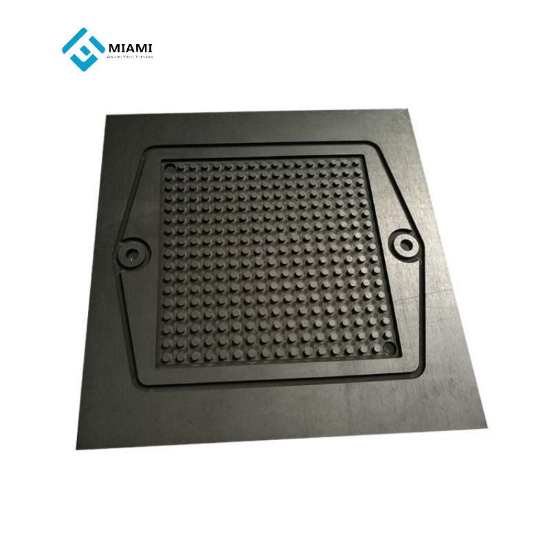 Plaque en graphite avec résine 2020 Nouveaux produits Plaque bipolaire en graphite pour pile à combustible