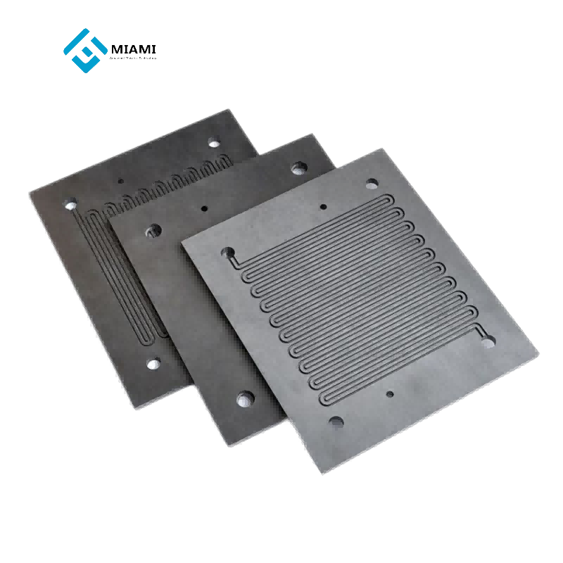 Plaque bipolaire graphite à résistance à la corrosion élevée, adaptée à un environnement de travail dur